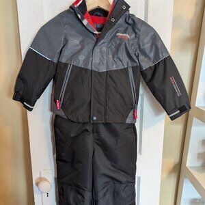Unisex London Fog & SwissTech Black, Red & Gray Snow Suit - XS or 4/5